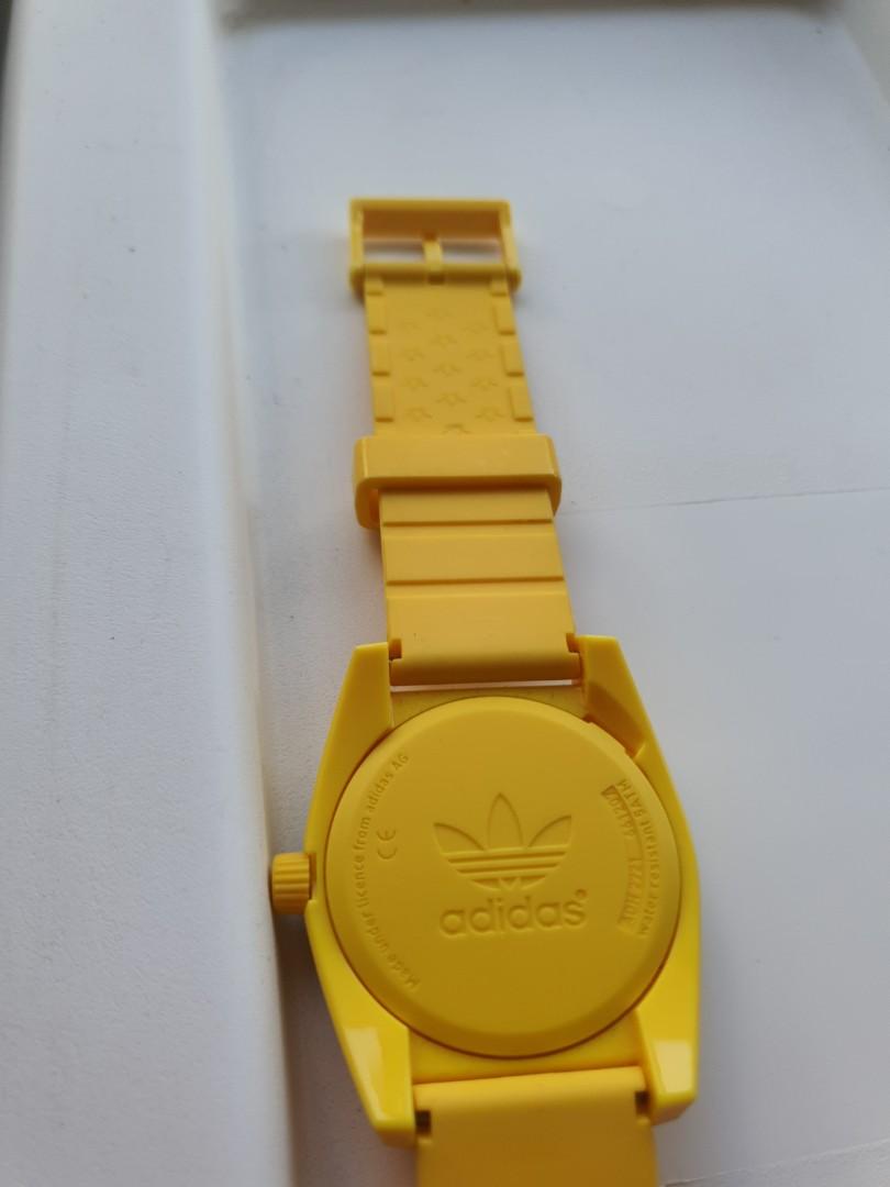 Adidas watch yellow