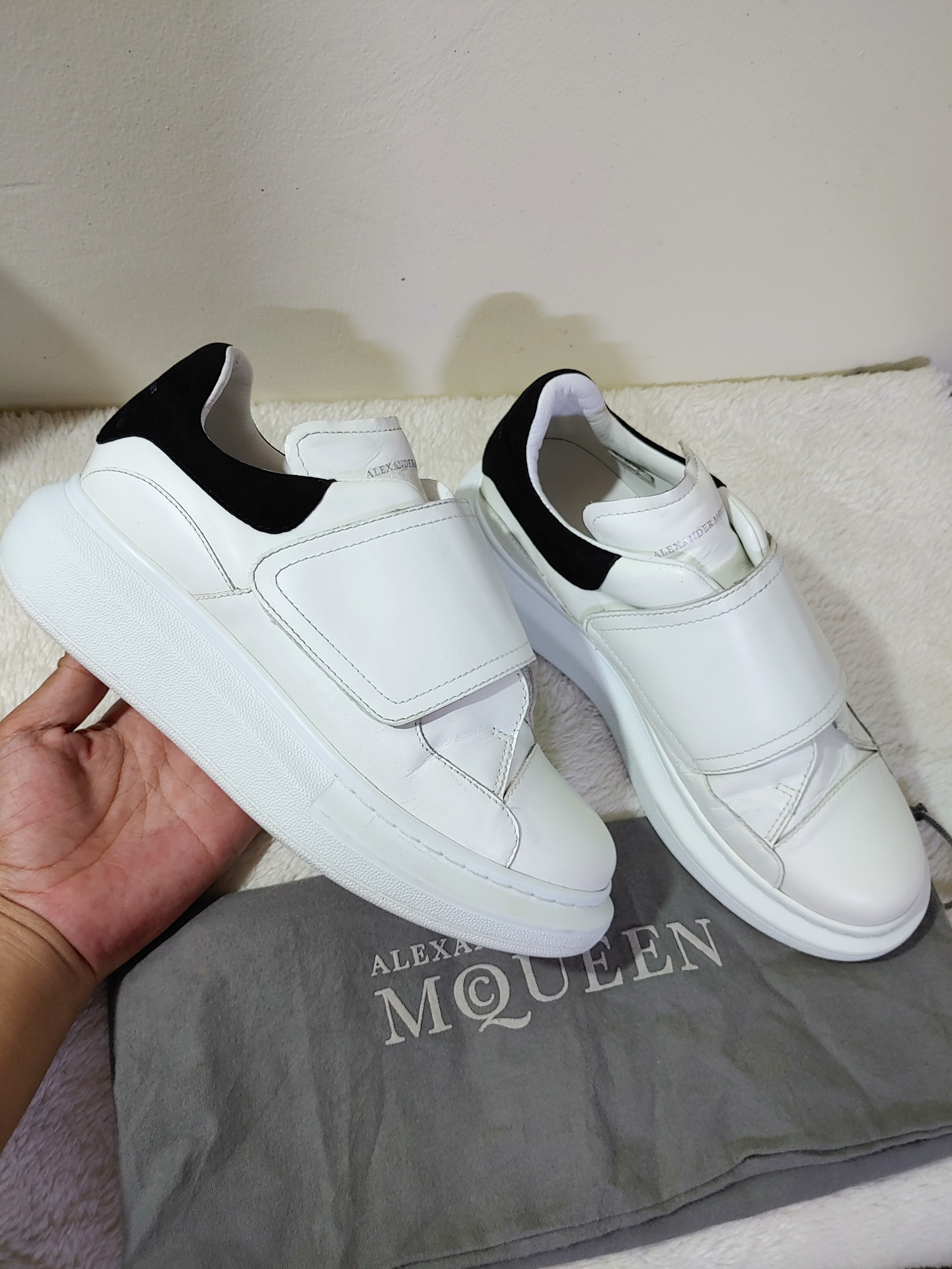 Alexander mcqueen trainers velcro online