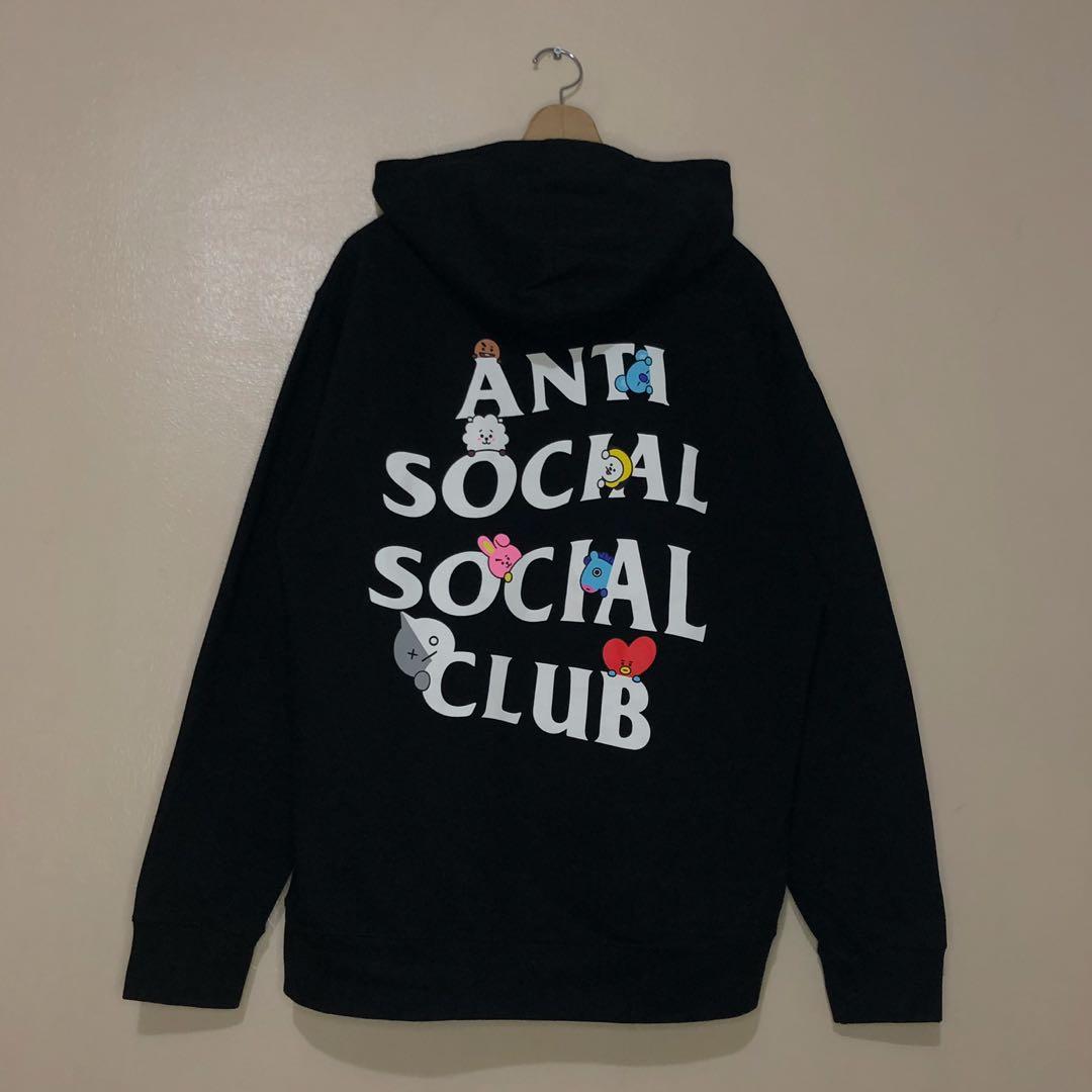 Anti social social club x BT21 Men s Fashion Tops Sets Tshirts Polo Shirts on Carousell