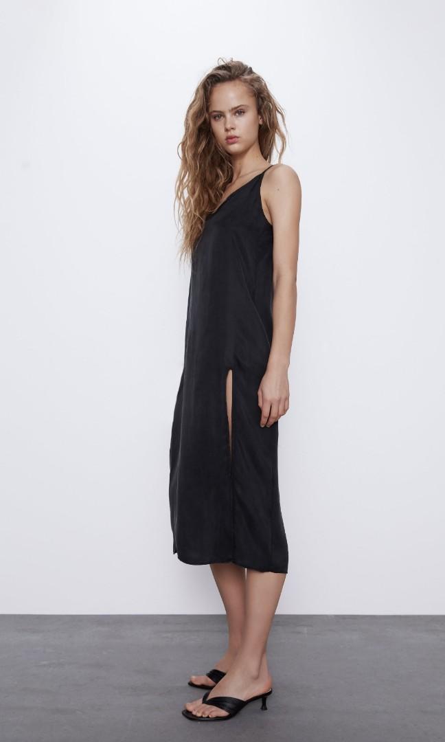 midi cami dress zara