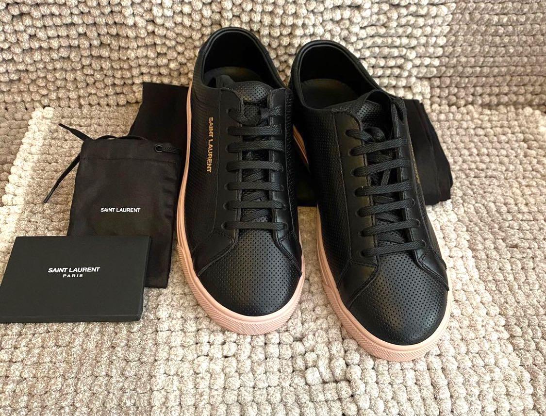 SL/61 low-top sneakers in perforated leather | Saint Laurent | YSL AU