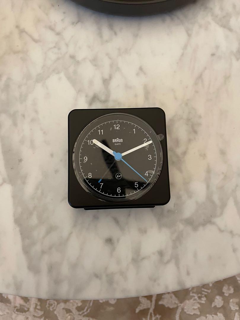 2color fragment design 荒っぽ braun wall clock
