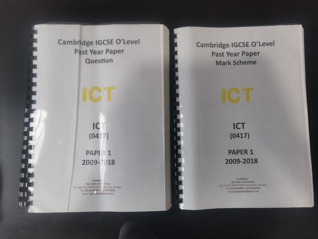 Igcse Ict Past Year Papers
