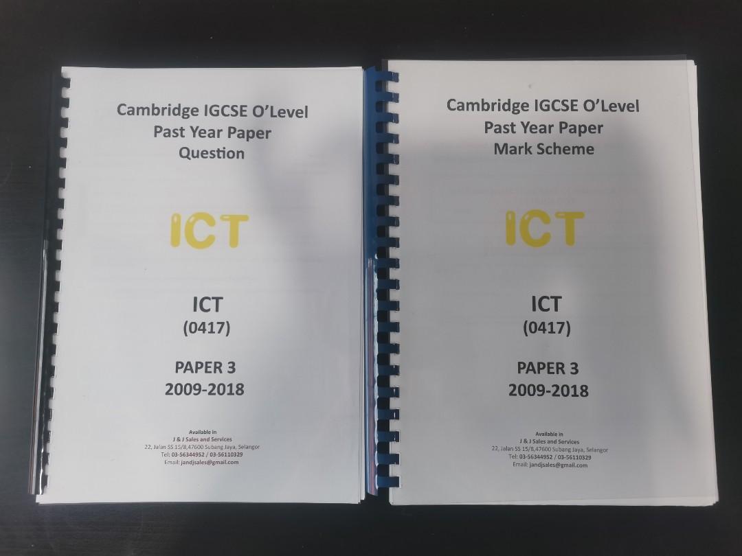 Igcse ict past year papers hobbies toys books magazines