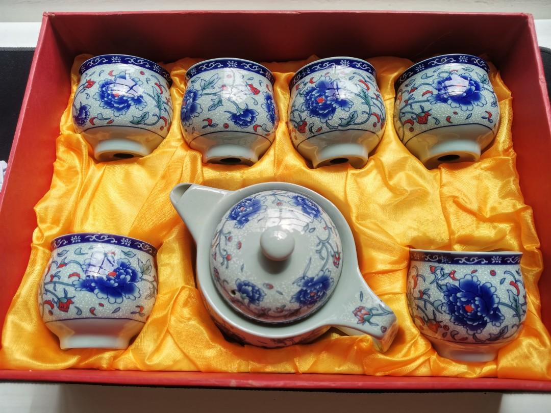 Ceramic Teapot Set, Furniture & Home Living, Kitchenware & Tableware