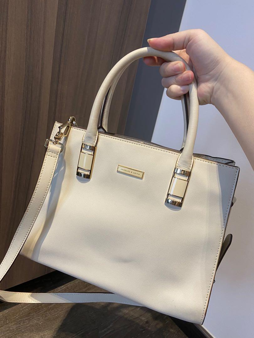 Charles and clearance keith beige bag