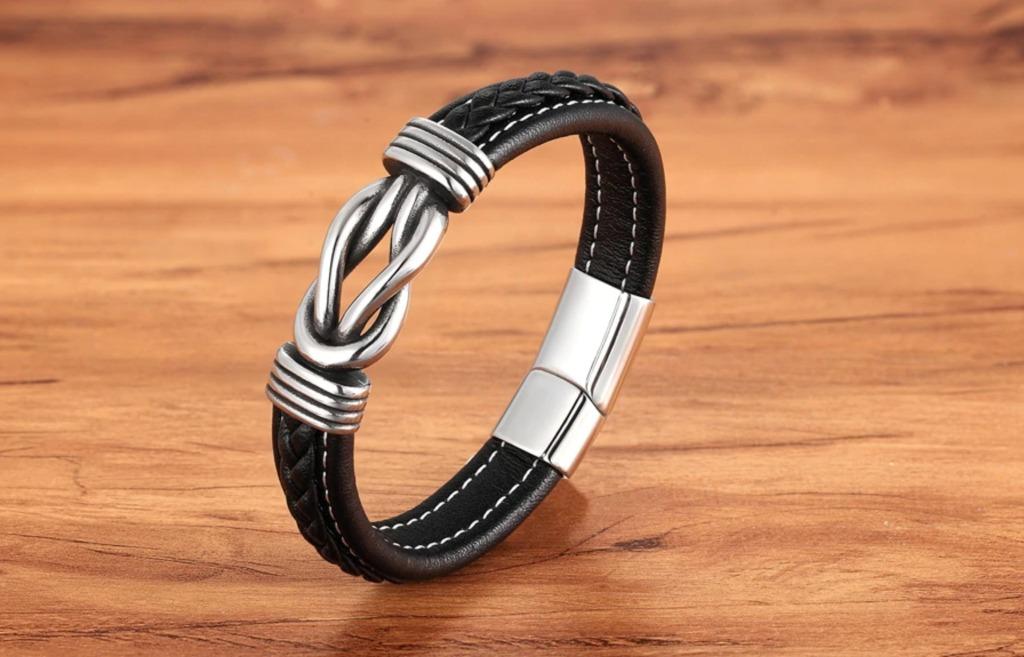 Chunky leather bracelets online