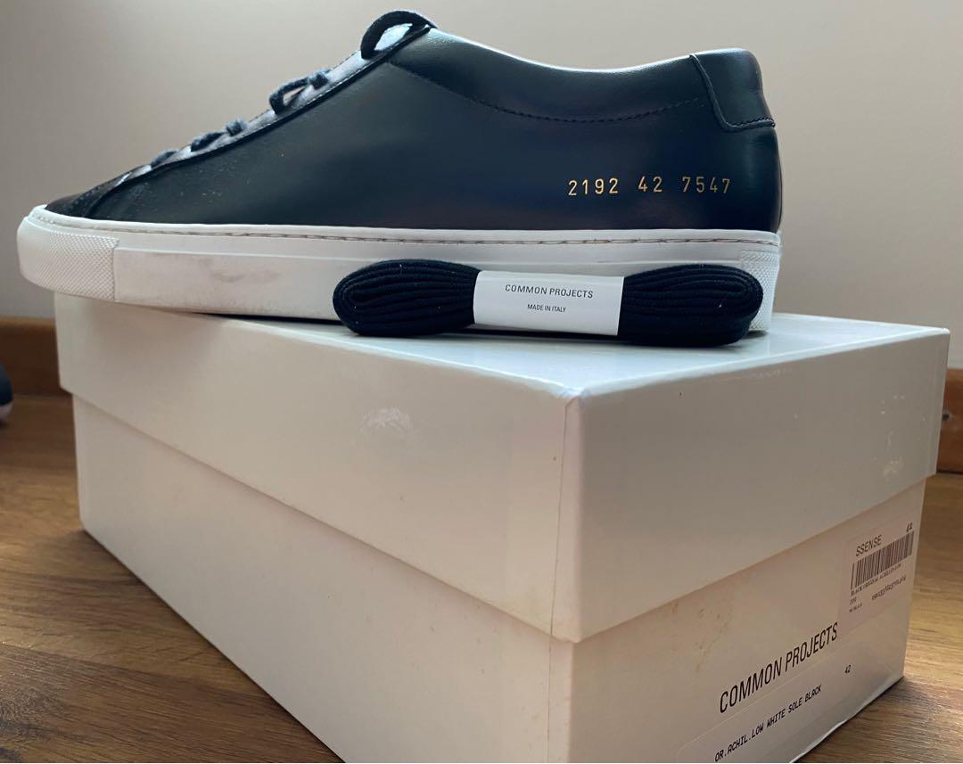 Common Projects Black Original Achilles Low