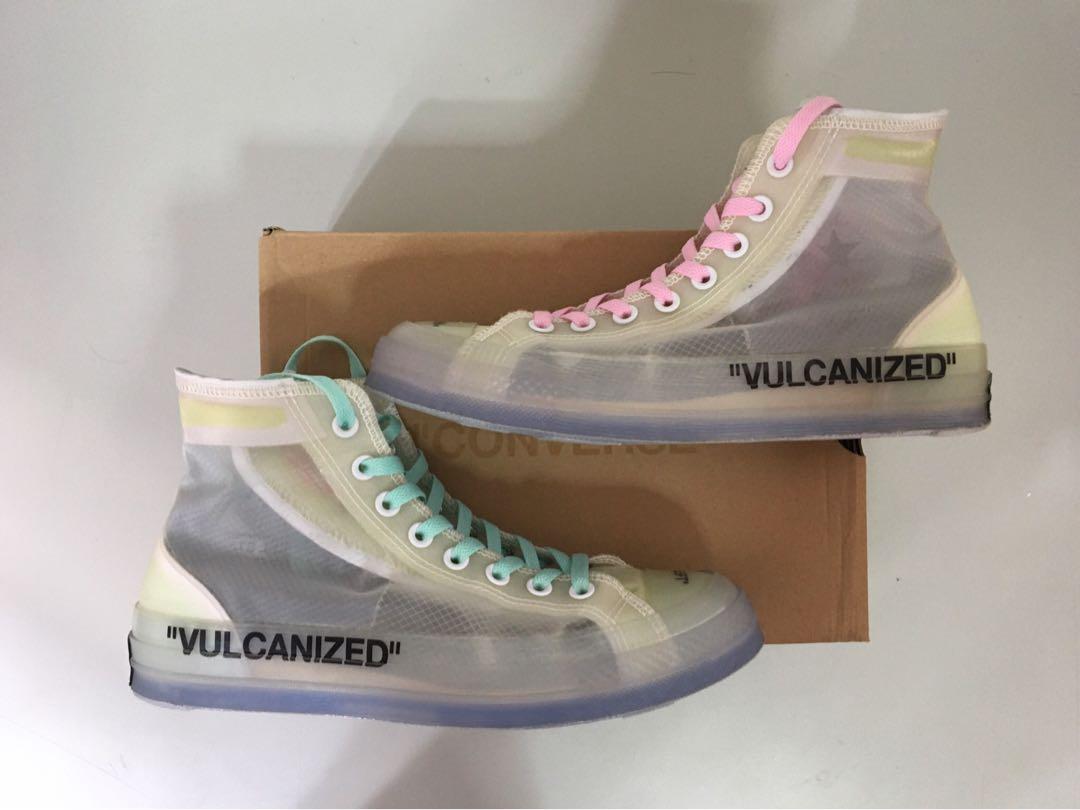 Converse x Off White 1.0 OG Vulcanized The Ten Ghosting Pack ow converse 1.0 translucent see through want to trade for nike dunks sean cliver dunks