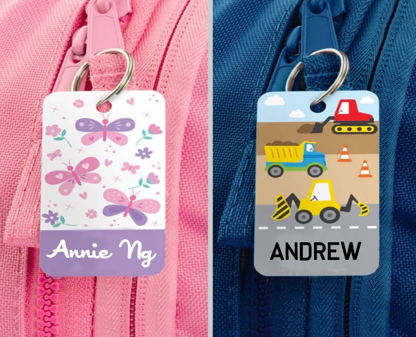 Custom Printed Luggage tags with Name, Hobbies & Toys, Stationery