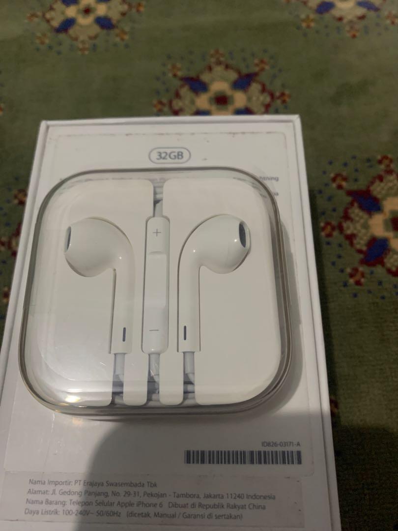 Earphone headset copotan iphone ibox new Telepon Seluler Tablet