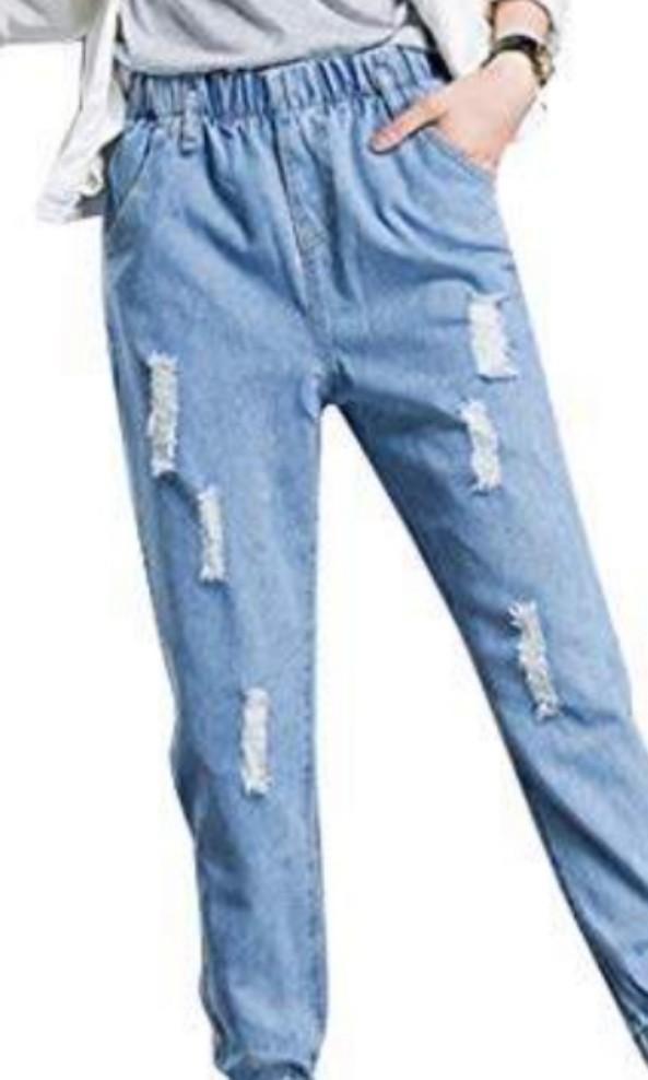 Elastic jogger jeans clearance