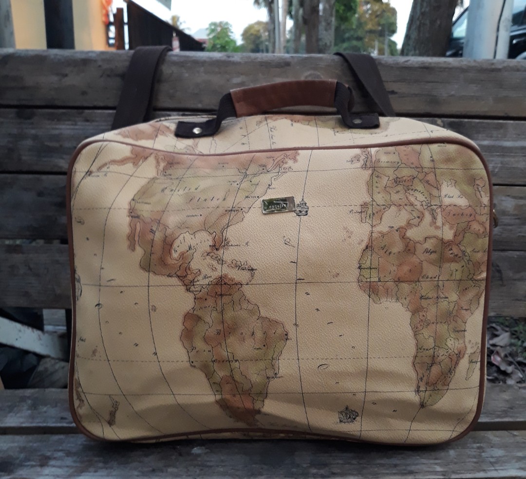 Esquire World Map Bag, Women's Fashion, Bags & Wallets, Crossbody Bags