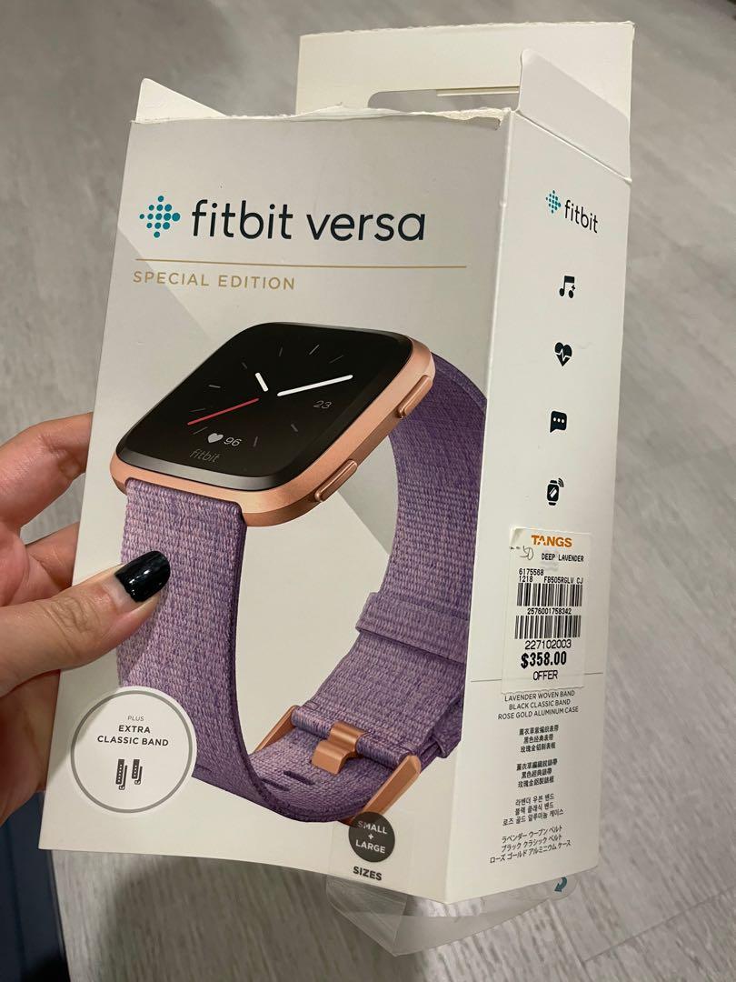 Lavender rose online gold fitbit versa