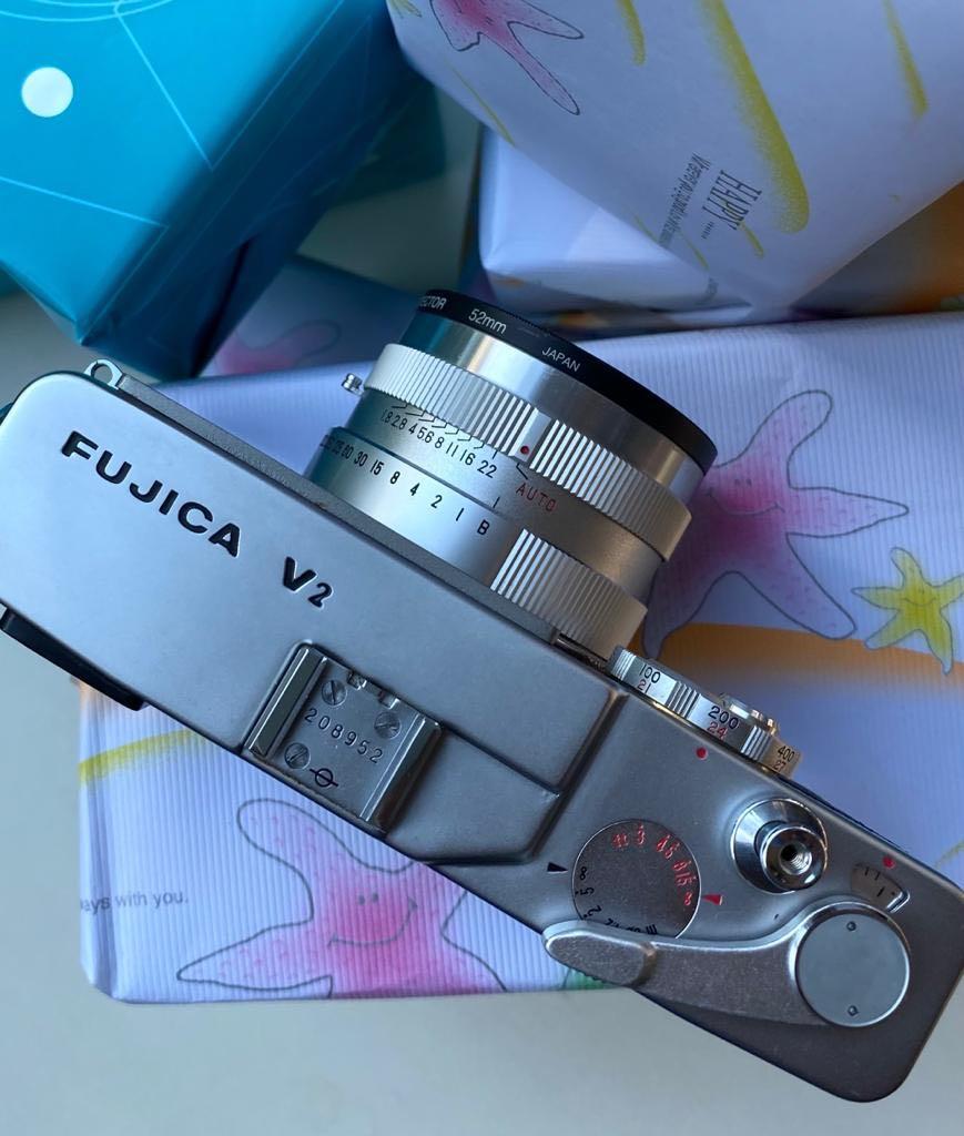 Fujica V2 rangefinder 35mm film camera, Photography, Cameras on Carousell