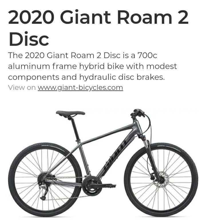 giant roam 2 disc hybrid bike