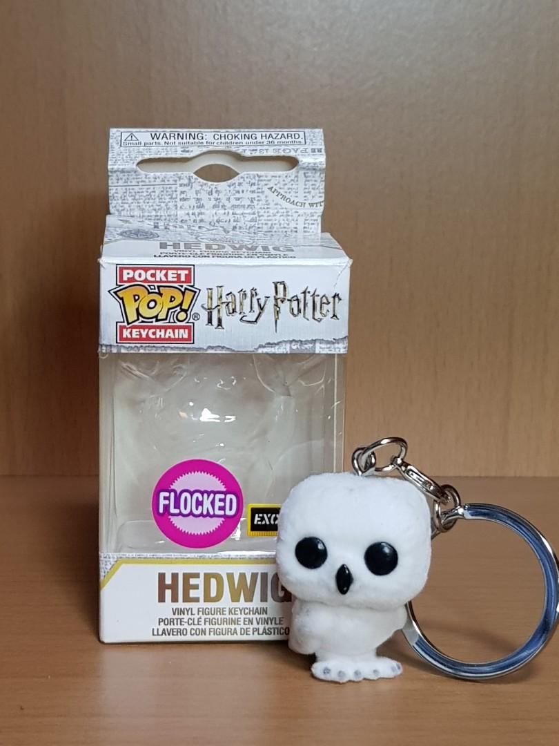 Funko Pop Keychain: Harry Potter - Hedwig (Flocked) Exclusive