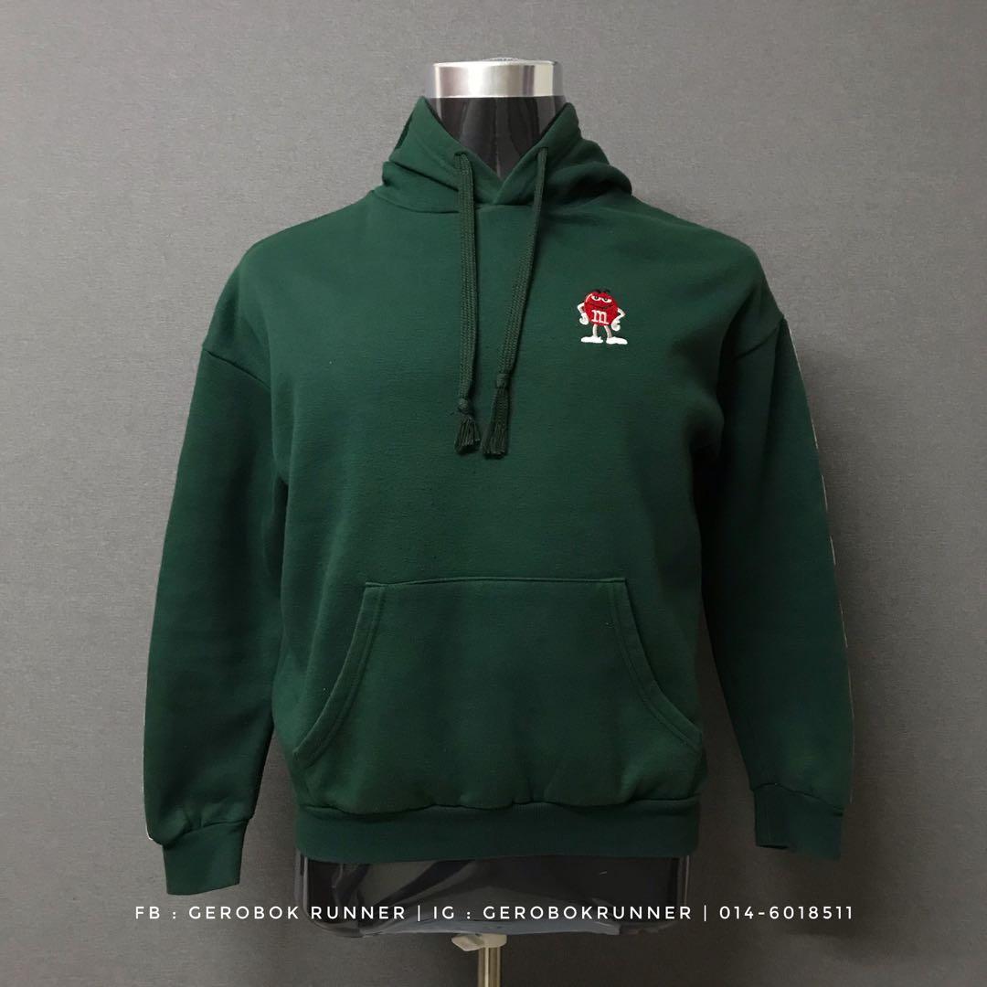 Hoodie M M Green Men s Fashion Tops Sets Hoodies on Carousell