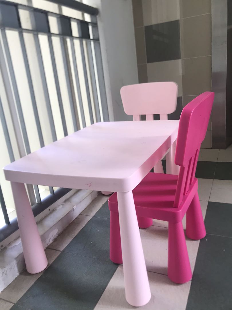 Ikea Kids Table And Chair, Babies & Kids, Baby Nursery & Kids Furniture