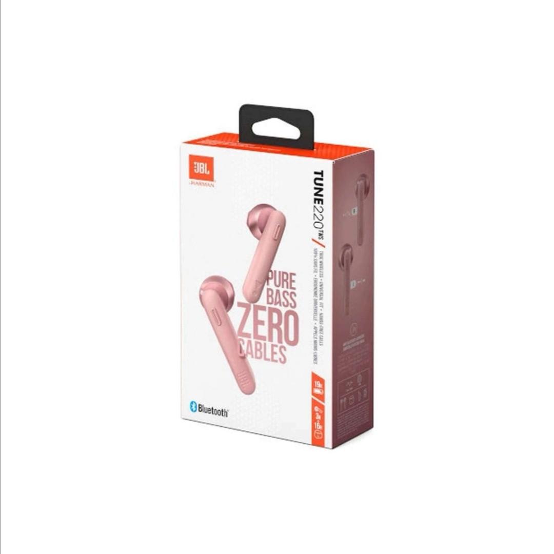 JBL Tune 220 TWS Pink Audio Earphones on Carousell