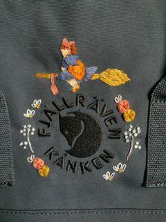 embroidery kanken backpack