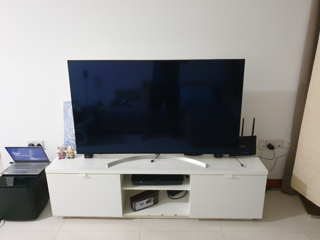 LG Super UHD TV 55 inch and Ikea TV Stand [Free Delivery], TV & Home