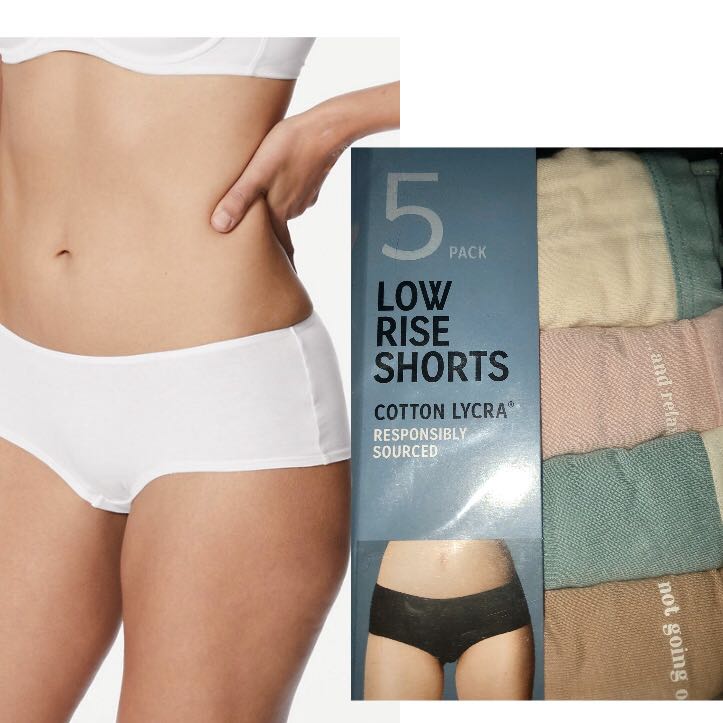 BN] Marks & Spencer Low Rise Shorts/Boy Shorts Women's Underwear Panties  Lingerie (Sized 10), Women's Fashion, New Undergarments & Loungewear on  Carousell
