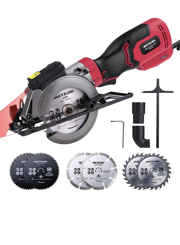 Mini Circular Saw, Meterk 750W 3500RPM 