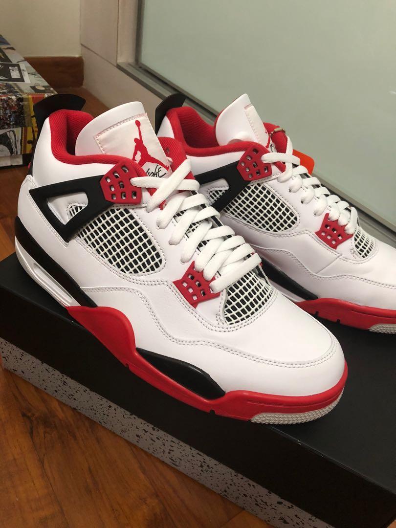 Jordan retro 4 fire red shop