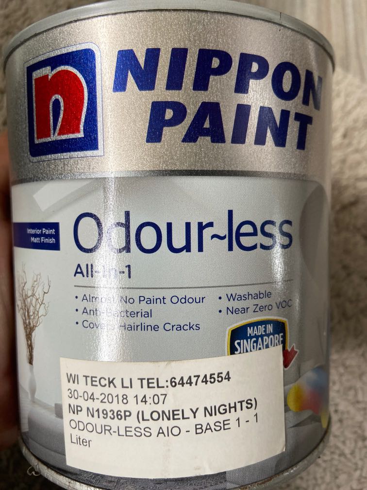 Nippon Base Paint 1l (in Lonely Nights), Free Items on Carousell