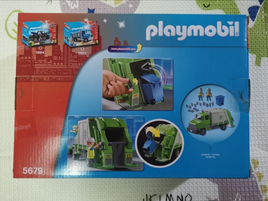 Playmobil green recycling truck top