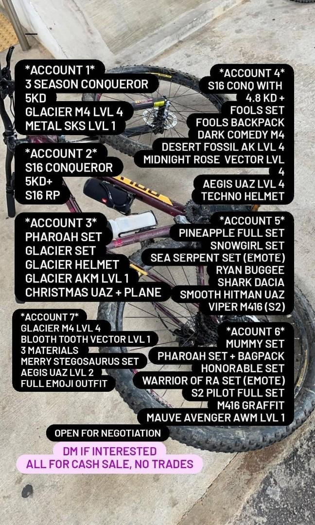 Pubg Stacked Accounts Video Gaming Gaming Accessories Game Gift Cards Accounts On Carousell