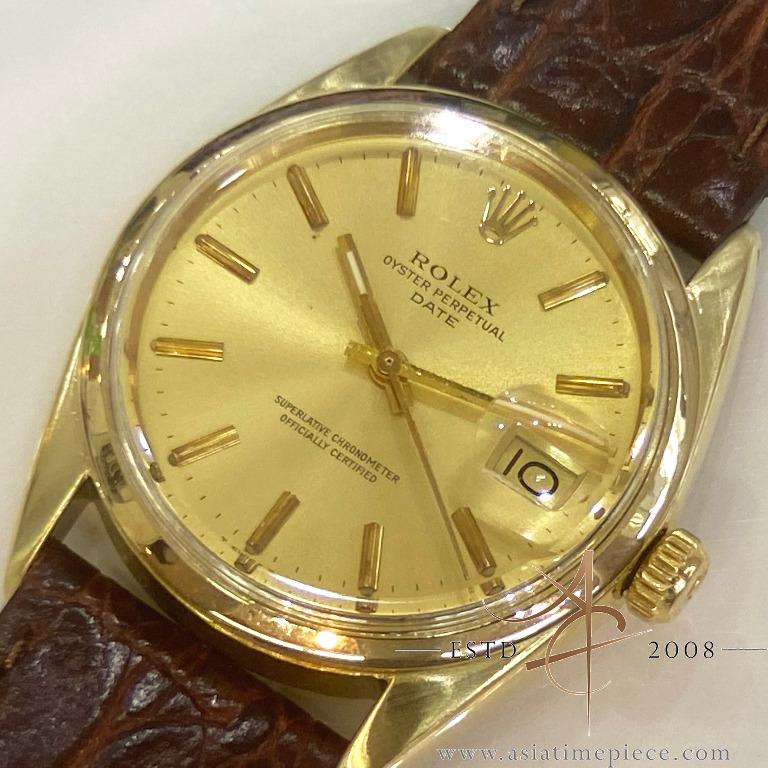 Rolex 1550 hotsell gold cap