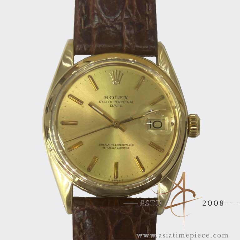 Rolex 1550 gold cap top