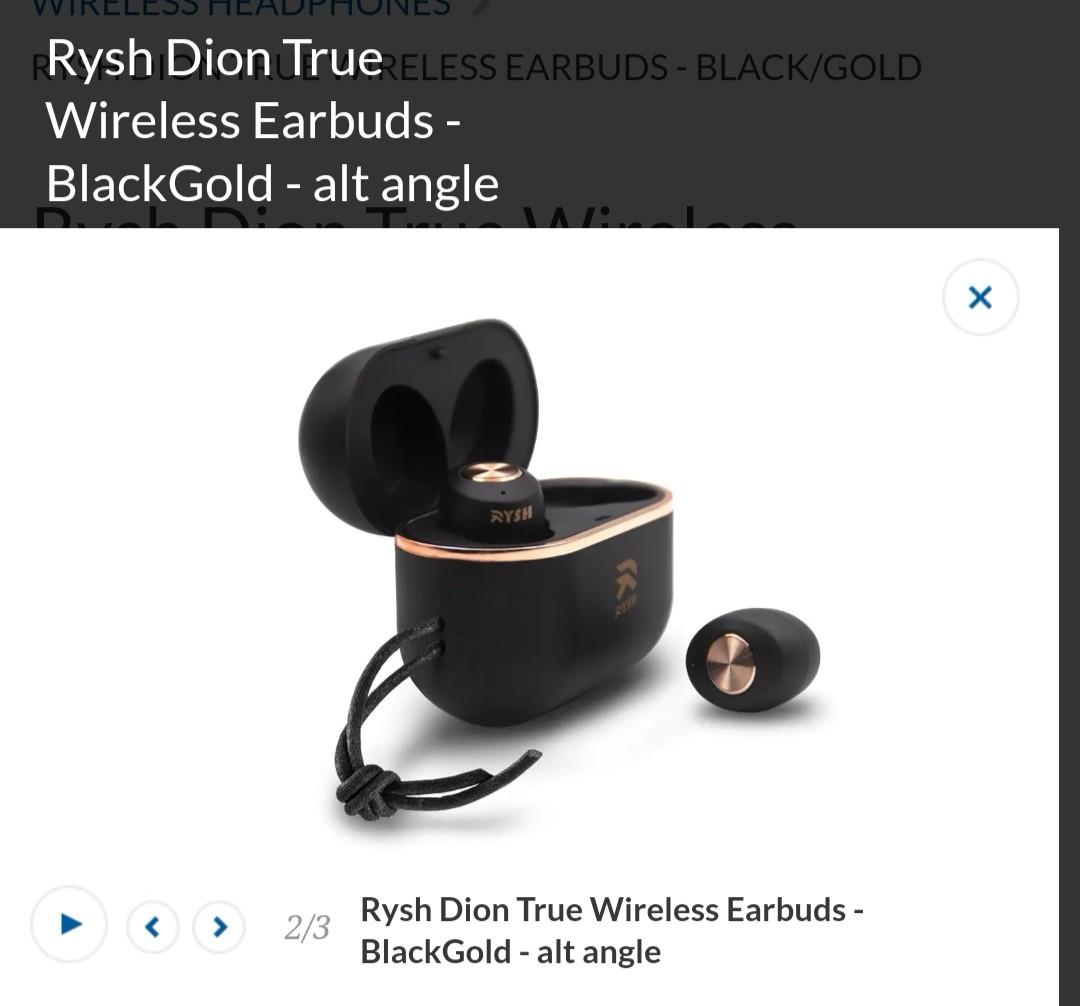 Black and new arrivals gold wireless earbuds