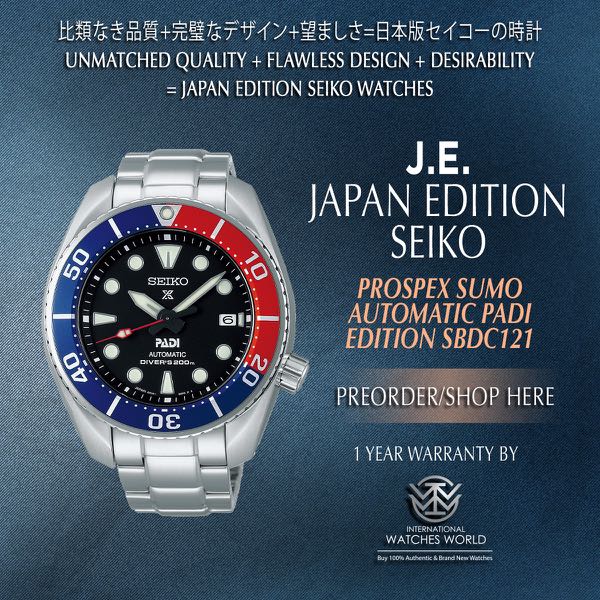 SEIKO JAPAN EDITION PROSPEX SUMO AUTOMATIC PADI SPECIAL EDITION SBDC121,  Mobile Phones & Gadgets, Wearables & Smart Watches on Carousell
