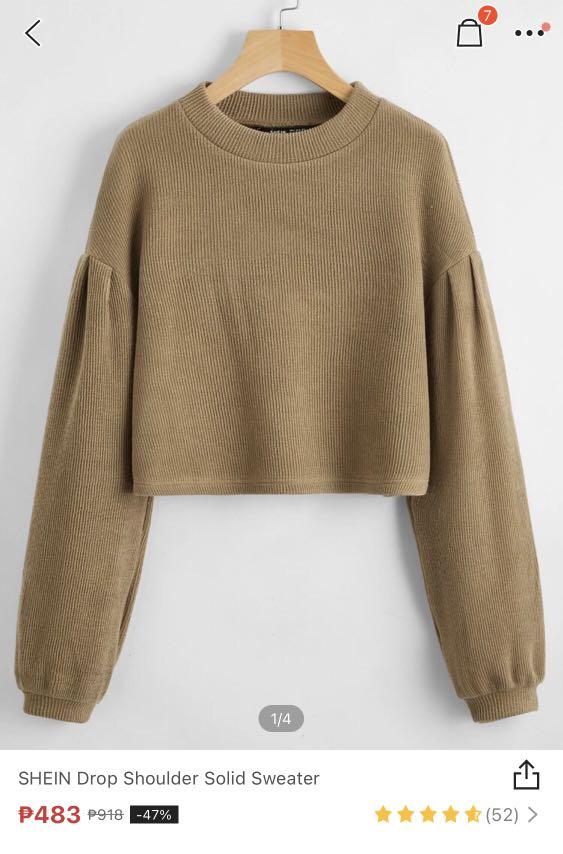 shein brown sweater