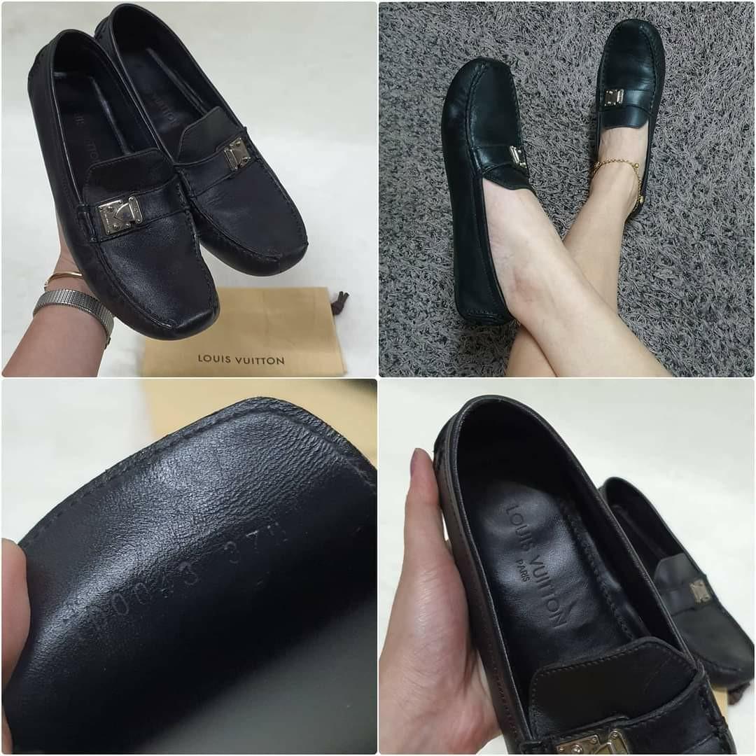 ORIGINAL LOUIS VUITTON BLUE SUHALI LEATHER LOMBOK DRIVING SHOES MOCASSINS,  Women's Fashion, Footwear, Loafers on Carousell