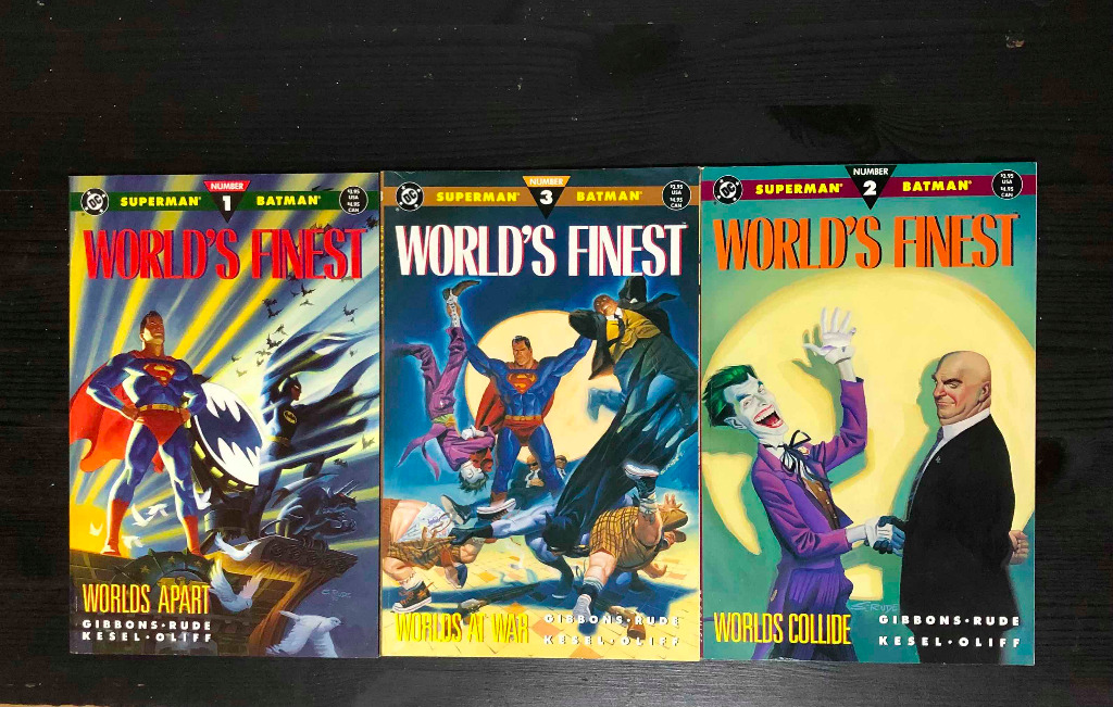 Superman/Batman World's Finest #1-3 by Dave Gibbons and Steve Rude, Hobbies  & Toys, Books & Magazines, Comics & Manga on Carousell
