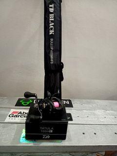 TEAM DAIWA TD BLACK BULLUP 603MHFB LTD EDT 3PCS TRAVEL ROD & DAIWA TATULA 100 HL 6:3  BAITCAST REEL.