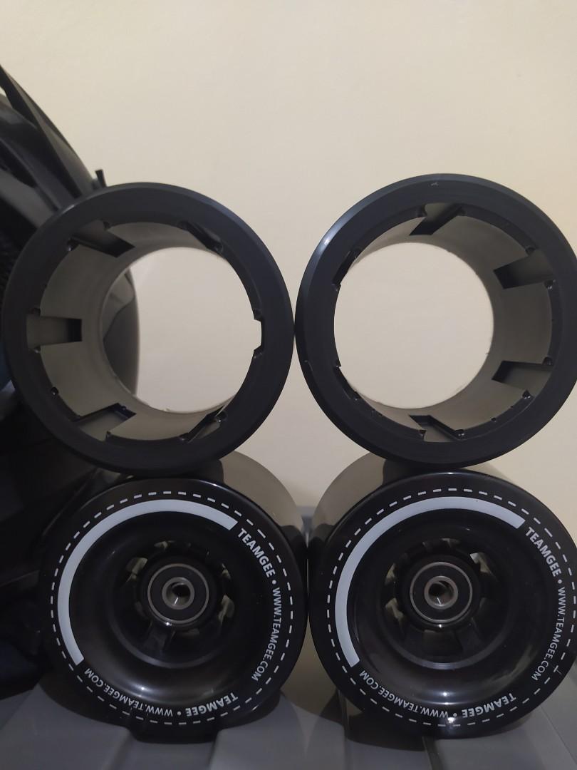 Teamgee Electric skateboard Wheels 90mm 83a (Category: Skates, Rollerblades & Scooters) located in Pasig City. Submitted by boardsmnl (Listing ID 1058458944, Image 1). Description: Promo sale: 3,700 only original price is 4000 excluding shipping.