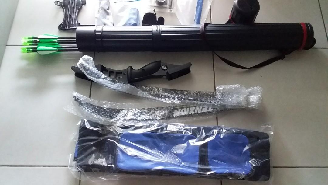 Tenxion Archery Barebow Recurve Hunting Set, Sports Equipment, Exercise