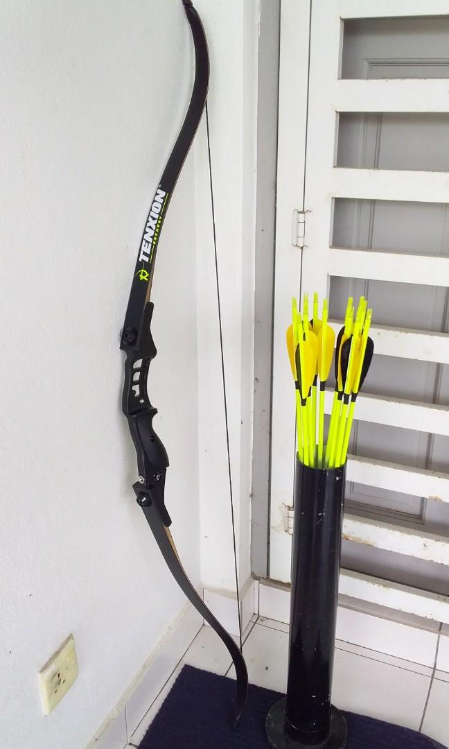 Tenxion Archery Barebow Recurve Hunting Set, Sports Equipment, Exercise