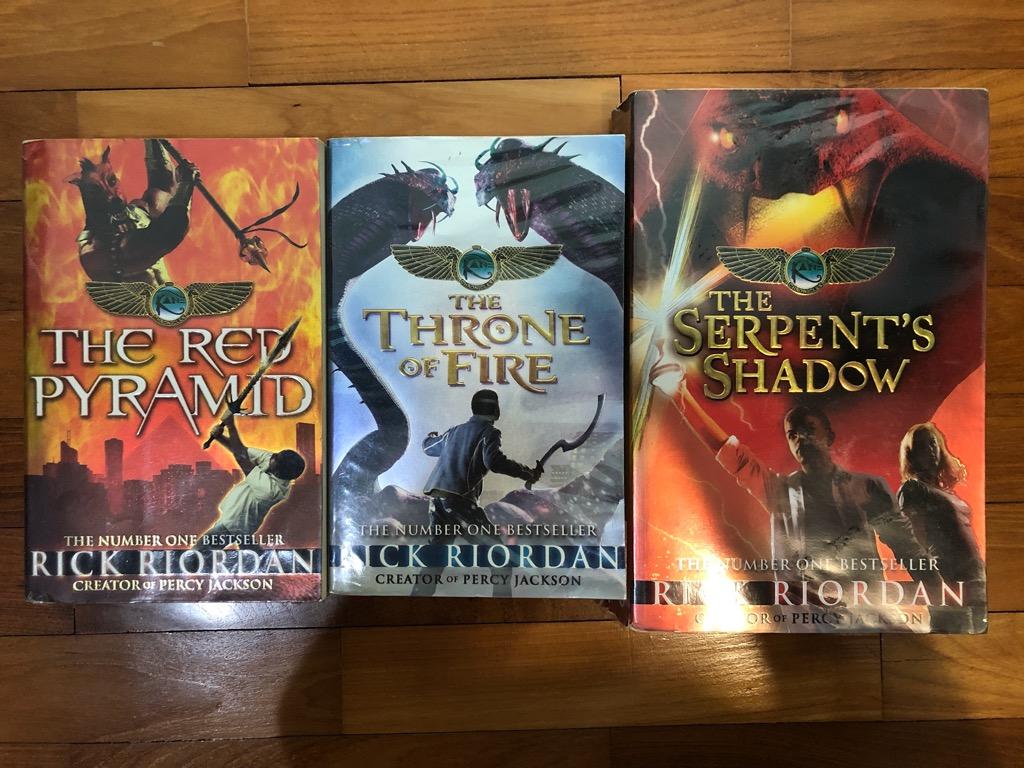 The Kane Chronicles The Red Pyramid The Throne Of Fire The Serpent S Shadow Young Adult Fiction Books By Rick Riordan Hobbies Toys Books Magazines Children S Books On Carousell