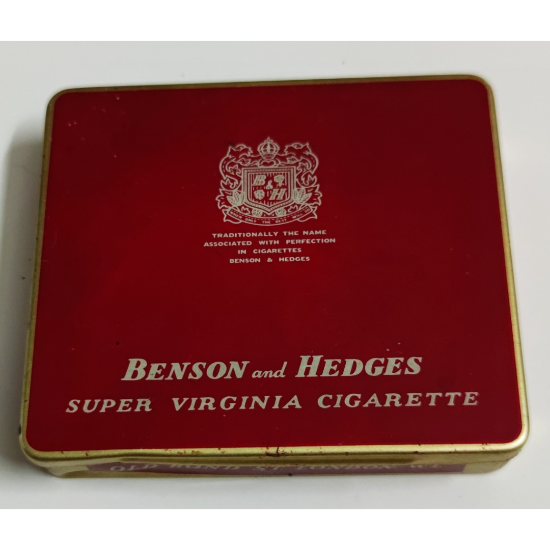 Vintage Benson and Hedges cigarettes metal box, Hobbies & Toys