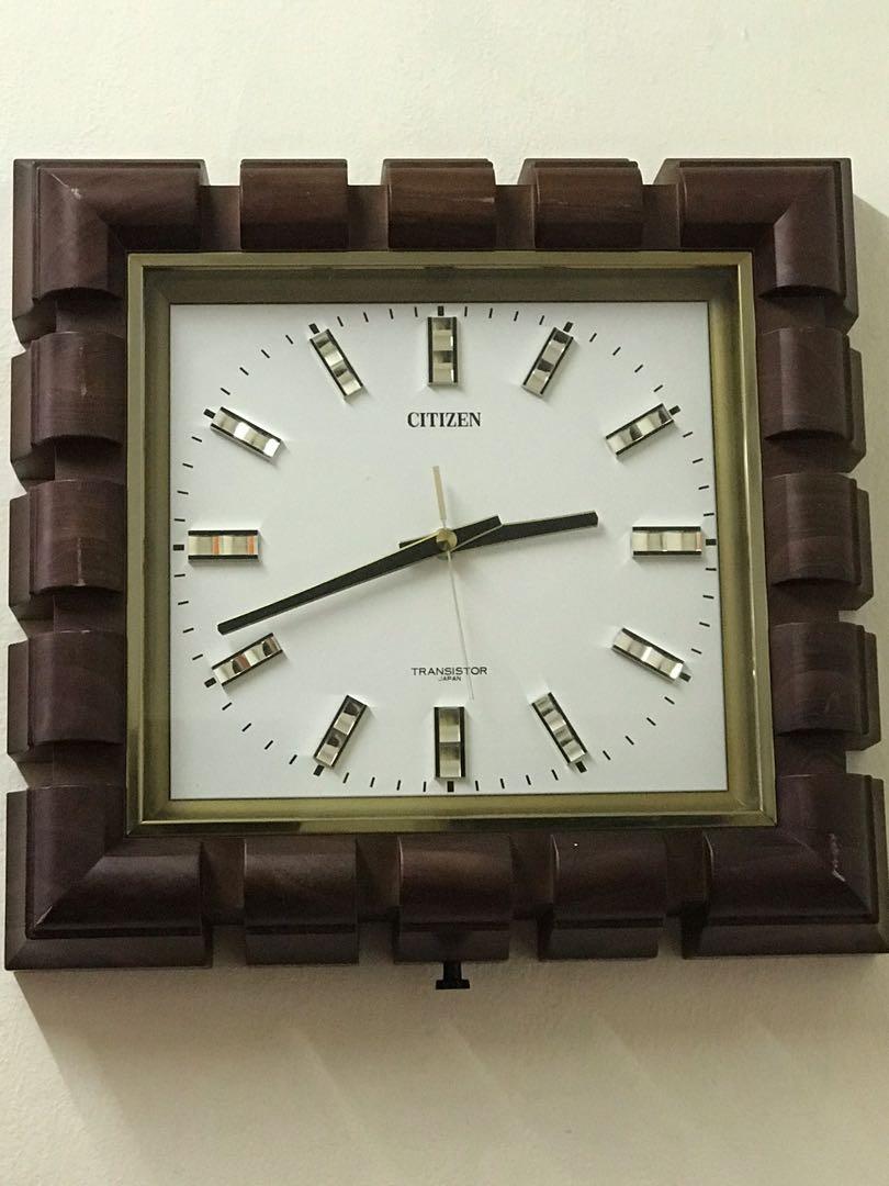 Vintage Citizen wall clock, Hobbies & Toys, Collectibles & Memorabilia