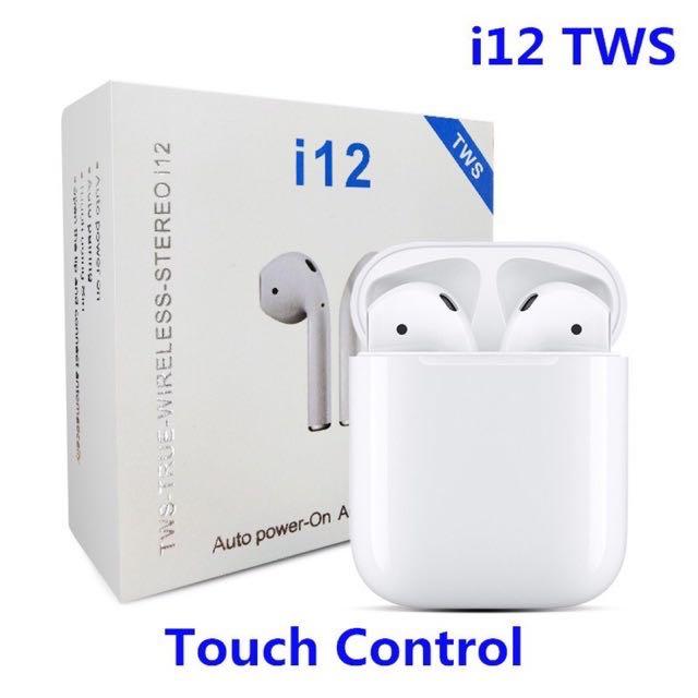 headset bluetooth tws i12