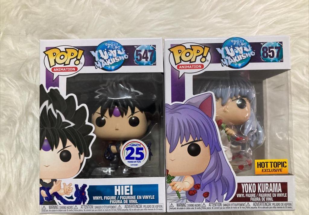 Yuyu Hakusho Exclusives Hiei Yoko Kurama Funko Pop Set Hobbies