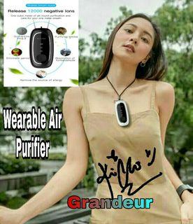 2021 Upgraded Wearable Air Purifier Necklace Mini Personal Portable Air Freshener Ionizer/120 Million Negative Ions/Low Noise for Adults Kids