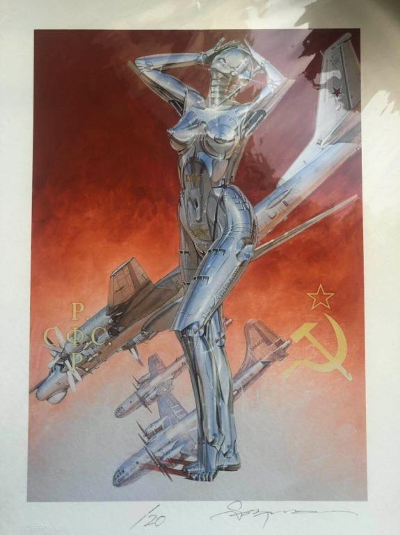 空山基/ 限量20 Hajime Sorayama SEXY ROBOT 親筆簽名版畫art print